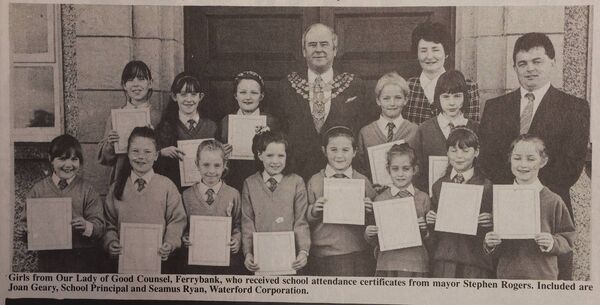 Girls from Our Lady of Good Counsel in Ferrybank Girls from Our Lady of Good Counsel in Ferrybank