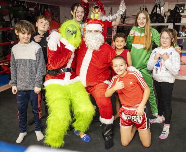  The Grinch and Santa turned up for the Waterford Muay Thai Christmas party. 	All Photos: Joe Evans