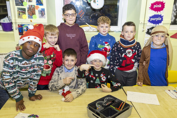  Third class pupils at Mount Sion who took part in Tinsel and Tea Towels during the school's Christmas concert.