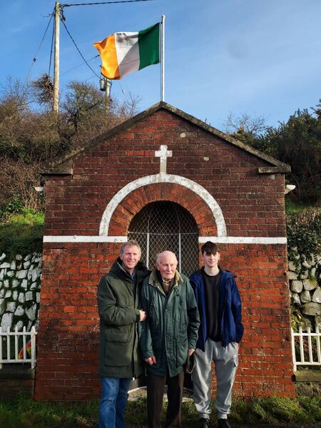 Jim, Billy and Oisín Heylin also laid a wreath in honour of Billy's father, Vol. James Heylin, who participated in the ambush and survived. James was a close friend of Vol. Michael McGrath, who alongside O'Brien was the other fatality of that tragic night
