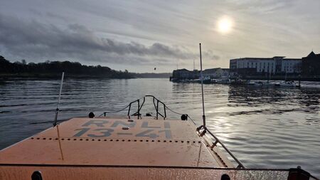 Dunmore East RNLI crew focus on navigation training on the river Suir in Waterford