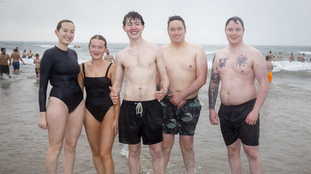 In Photos: Christmas swims at Ballymacaw and Tramore