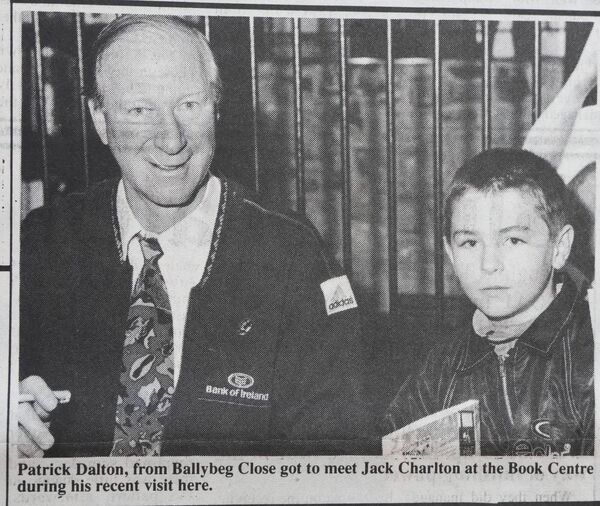 Patrick Dalton got meet 'Big Jack' in the Book Centre Patrick Dalton got meet 'Big Jack' in the Book Centre