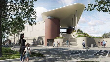 Proposed North Quays transport hub entrance