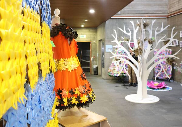 Pictured at City Library for the One Million Stars to End Violence, exhibition. Photo: Joe Evans