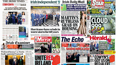 What the papers say: Friday's front pages