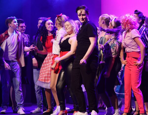 Holly Coogan (Sandy) and Sam Marsden (Danny Zuko) at An Evening With, Soul Dance Arts, at the Theatre Royal, during their production of Grease. Photo: Joe Evans