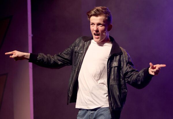 Alex Brophy (Kenickie) , at An Evening With, Soul Dance Arts, at the Theatre Royal, during their production of Grease. Photo: Joe Evans