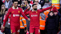 Mohamed Salah hits milestone 100th PL goal at Anfield as Liverpool thump Ipswich