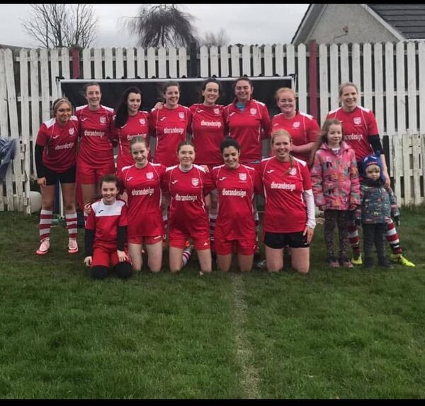 Ballyduff AFC Ladies team who had their first win of the season Ballyduff AFC Ladies team who had their first win of the season