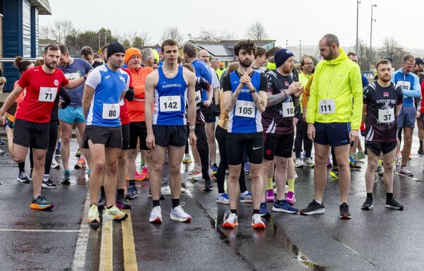 Some of the runners who took part in the Frank Leahy 5K Run/Walk. Photo: Joe Evans
