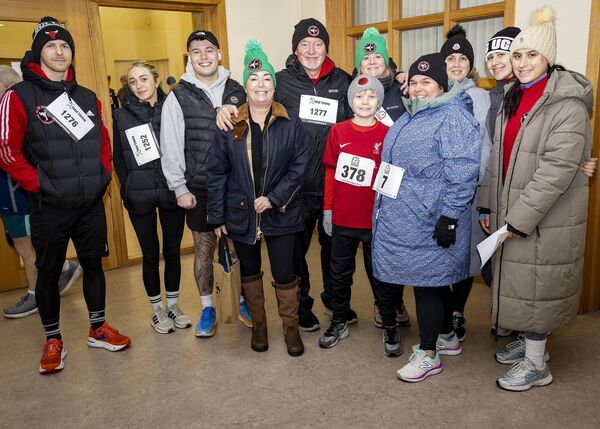 Members of the Pat Rockett Karate &amp; Kickboxing Academy, who took part in the Frank Leahy 5K Run/Walk. Photo: Joe Evans