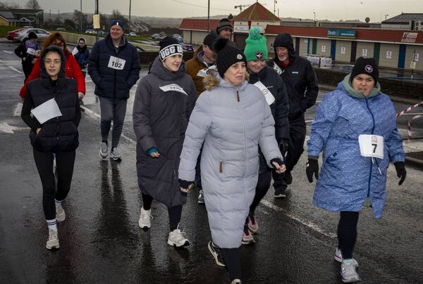 Some of the walkers who took part in the Frank Leahy 5K Run/Walk. Photo: Joe Evans