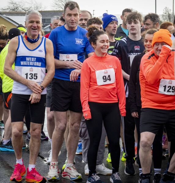 Some of the runners who took part in the Frank Leahy 5K Run/Walk. Photo: Joe Evans