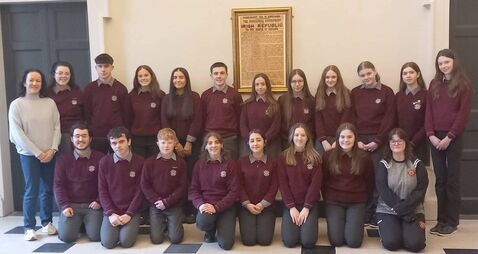 Waterford students impress with Dáil visit