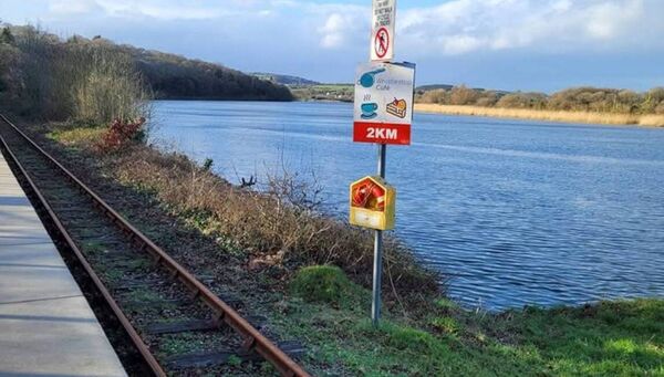 The Waterford & Suir Valley Railway goes along by the River Suir and the Waterford Greenway The Waterford & Suir Valley Railway goes along by the River Suir and the Waterford Greenway