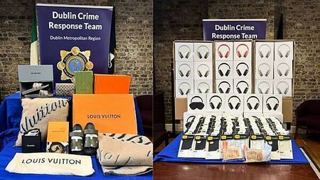 Gardaí seize Gucci goods and 180 counterfeit Apple headphones in Dublin searches