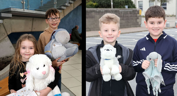 Isabel and Jake, (left) and Odhan and Caiden, (right) at the Juniors for Juniors Teddy Bear Hospital. Isabel and Jake, (left) and Odhan and Caiden, (right) at the Juniors for Juniors Teddy Bear Hospital.