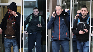 Football supporters deny disrupting Ryanair flight at Dublin Airport