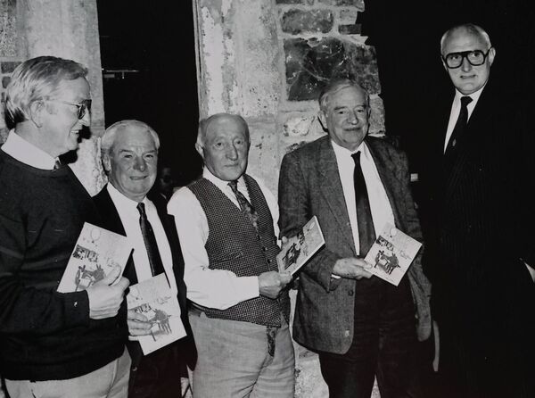 Some of the contributors to Eddie Wymberry's book "Well Well" at the 1990 launch were, D. Wyse, Billy McCarthy, Skinny Fanning, Olaf Deevy and Eddie Wymberry. Some of the contributors to Eddie Wymberry's book "Well Well" at the 1990 launch were, D. Wyse, Billy McCarthy, Skinny Fanning, Olaf Deevy and Eddie Wymberry.
