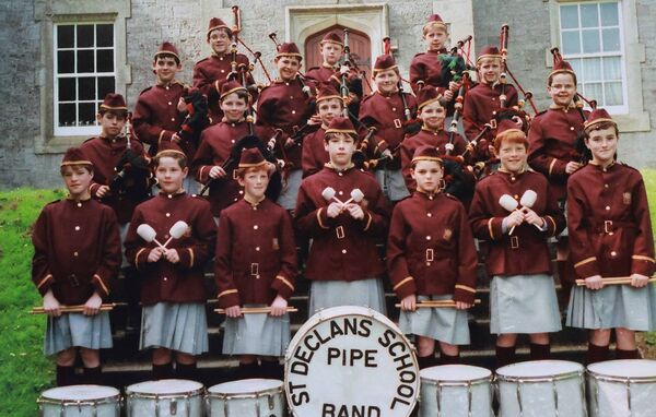 St. Declan's Pipe Band were the first on stage at the waterford 32nd Feile na Scoileanna back in 1992.