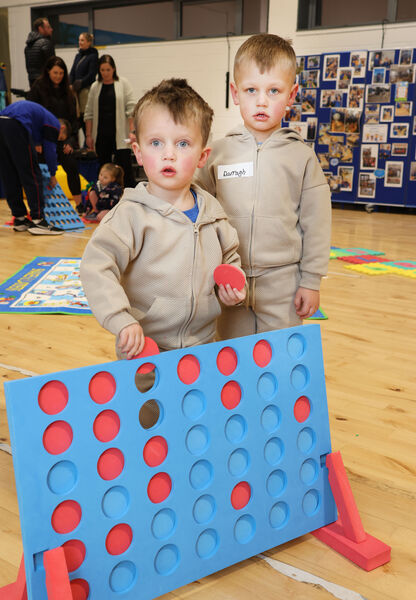  Luca and Darragh at the Glor na Mara open evening.