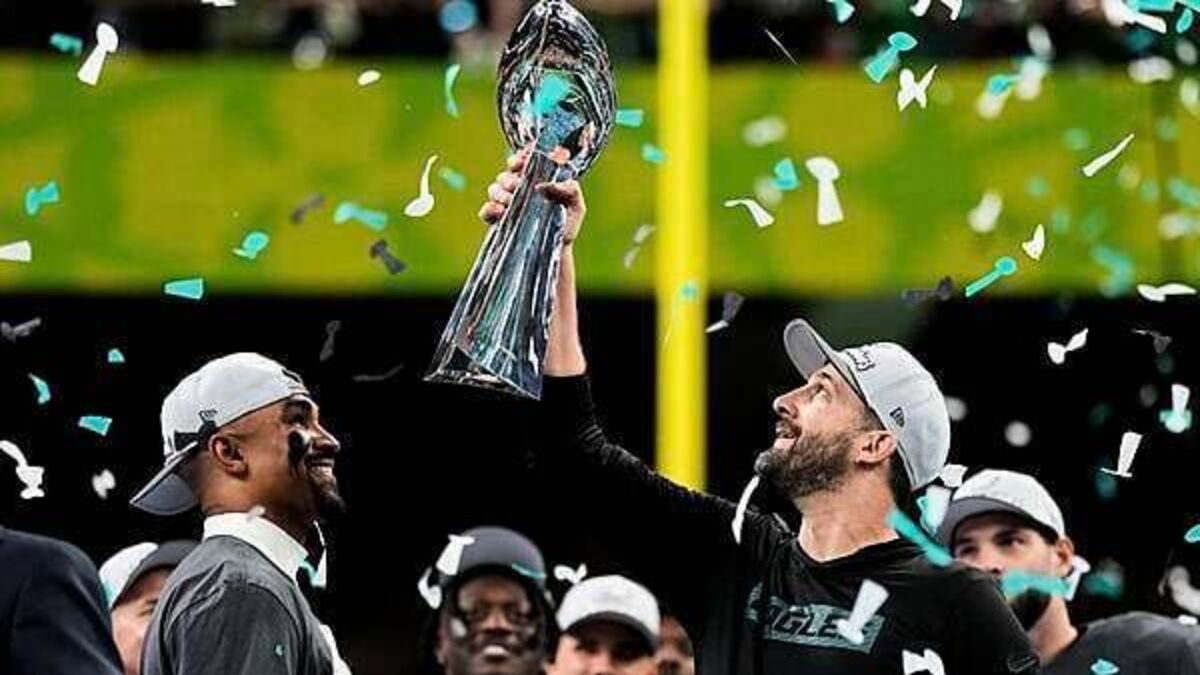 Nick Sirianni sheds ‘happy tears’ after Philadelphia Eagles win Super Bowl