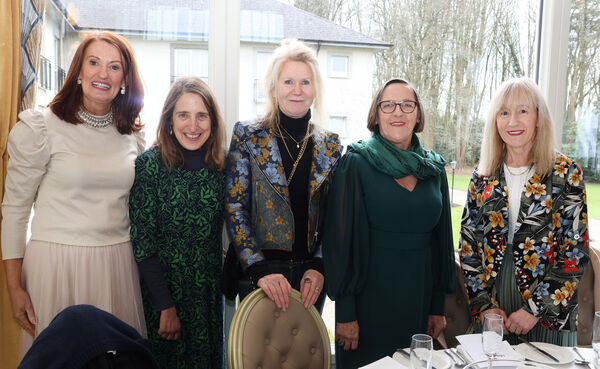 Liz Murphy, Susan Galwey, Beerna Lawton, Sarah Farrell and Theresa Ahearn, at the Afternoon Tea, at Faithlegg House Hotel hosted by Dunmore East RNLI. Photo: Joe Evans Liz Murphy, Susan Galwey, Beerna Lawton, Sarah Farrell and Theresa Ahearn, at the Afternoon Tea, at Faithlegg House Hotel hosted by Dunmore East RNLI. Photo: Joe Evans