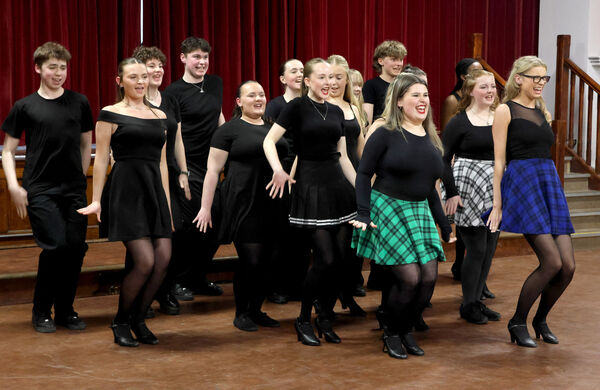  In rehearsals for De La Salle College production of Little Shop of Horrors, which runs at the college hall form 5th to 8th of March. Photo: Joe Evans