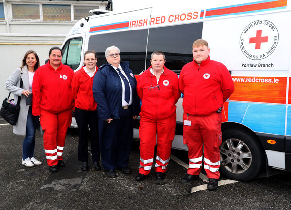  Members of the Irish Red Cross visited Waterford College of Further Education for health week. Photo: Joe Evans