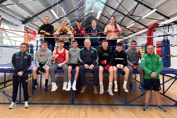 Team Ireland final Boxing training session before Wales International in Belfast. Team Ireland final Boxing training session before Wales International in Belfast.
