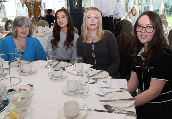  Mary McCarthy, Claire McCarthy, Jessica Colfer and Laura Colfer at the Afternoon Tea at Faithlegg House Hotel.