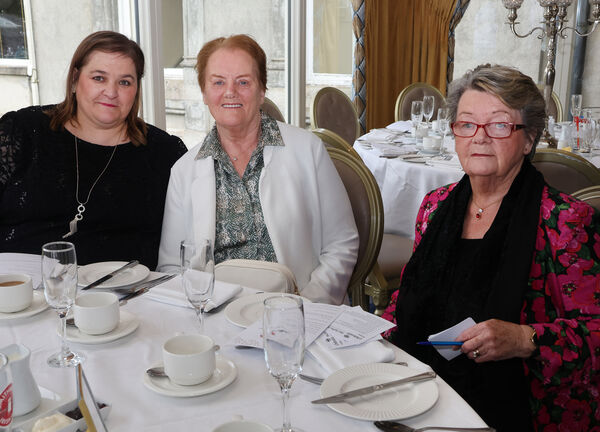  Caroline Power, Joan Collins and Brid Coady, at the Afternoon Tea at Faithlegg House Hotel.