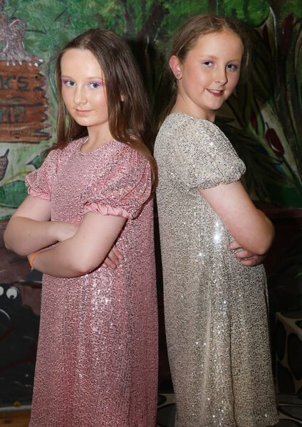  Dancers, Holly and Rebecca, in Ballyduff Youth Drama's production of Shrek Saves Far Far Away.