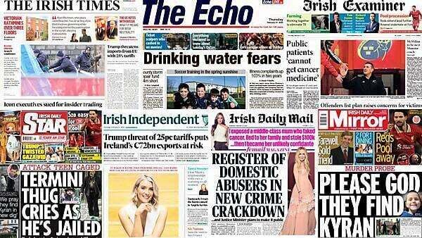 What the papers say: Thursday's front pages