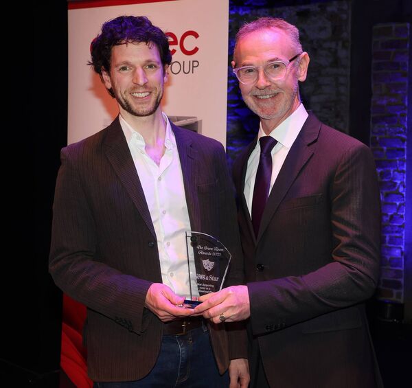 Des O'Keeffe presented the Best Supporting Actor in a Professional Play to Dylan Kennedy, TABOO, Red n Blue Theatre Company. Des O'Keeffe presented the Best Supporting Actor in a Professional Play to Dylan Kennedy, TABOO, Red n Blue Theatre Company.