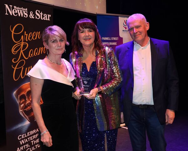 Michael Grant presented the Best Costumes, Hair and Makeup award to Patrice Power and Ann Corcoran, Beauty and the Beast. Michael Grant presented the Best Costumes, Hair and Makeup award to Patrice Power and Ann Corcoran, Beauty and the Beast.