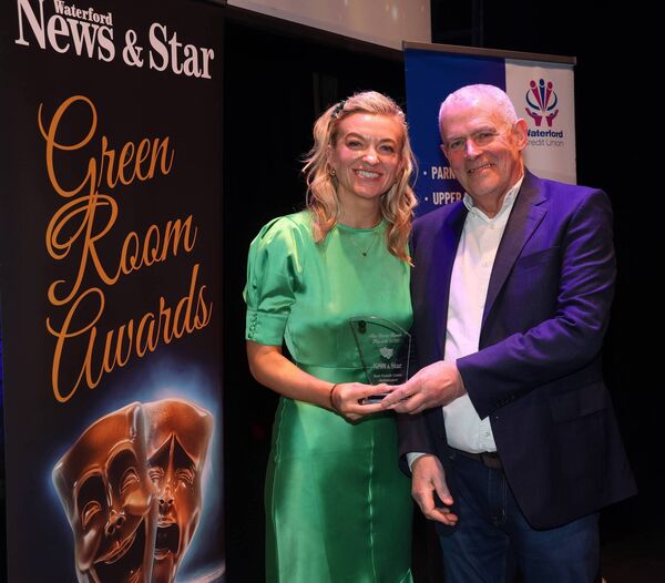 Michael Grant presented the Best Female Comic Performance award to Róisín Briggs, The Snapper. Michael Grant presented the Best Female Comic Performance award to Róisín Briggs, The Snapper.