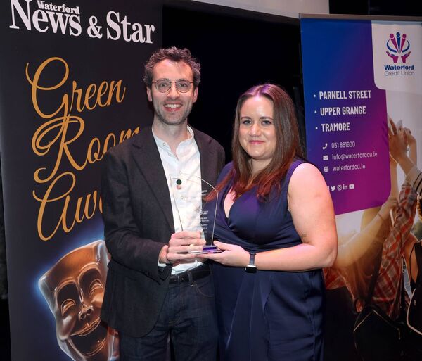 Waterford Chamber Music Festival at Mount Congreve won the Outstanding Arts & Cultural Event of the Year Award. Pictured, from left, Billy O'Brien accepted the award from Jenny O'Mahony, Waterford Credit Union, sponsors. Waterford Chamber Music Festival at Mount Congreve won the Outstanding Arts & Cultural Event of the Year Award. Pictured, from left, Billy O'Brien accepted the award from Jenny O'Mahony, Waterford Credit Union, sponsors.