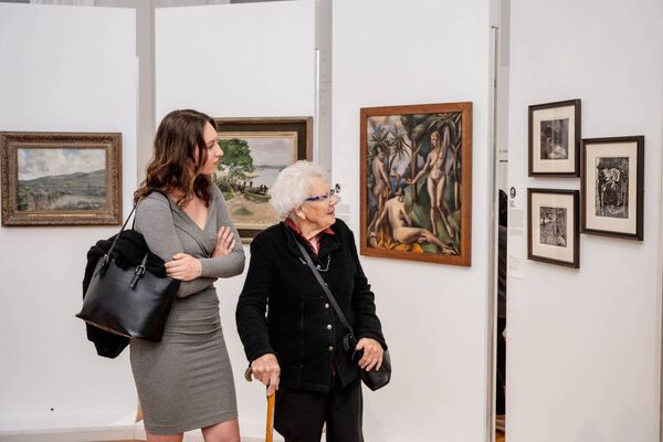 Visitors at the Muscles and Mind exhibition at Waterford Gallery of Art - image by DGM Photographic Visitors at the Muscles and Mind exhibition at Waterford Gallery of Art - image by DGM Photographic