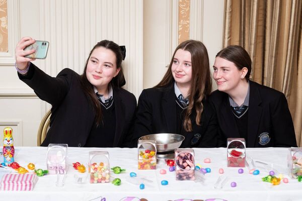 Eva Kingston, Sinead Geary and Katie Barnes, all from Blackwater Community School, Lismore, pictured at the final of the Waterford Student Enterprise Programme in the Park Hotel, Dungarvan, hosted by the Local Enterprise Office - David Clynch
