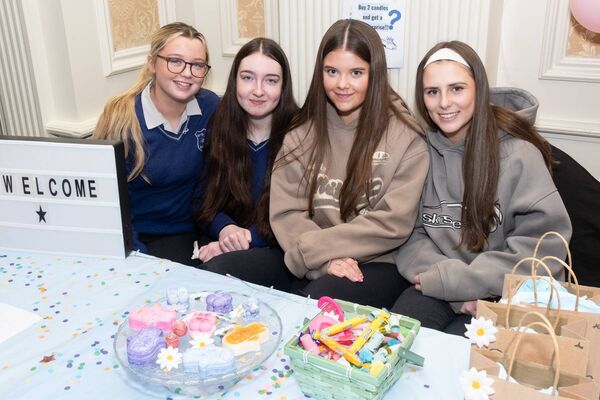Sophie Clifford, Ella Murray, Amelia Donnelly and Aoibhe Nugent and their business Subtle Scents from Ard Scoil na nDeise, Dungarvan, pictured at the final of the Waterford Student Enterprise Programme in the Park Hotel, Dungarvan, hosted by the Local Enterprise Office - David Clynch