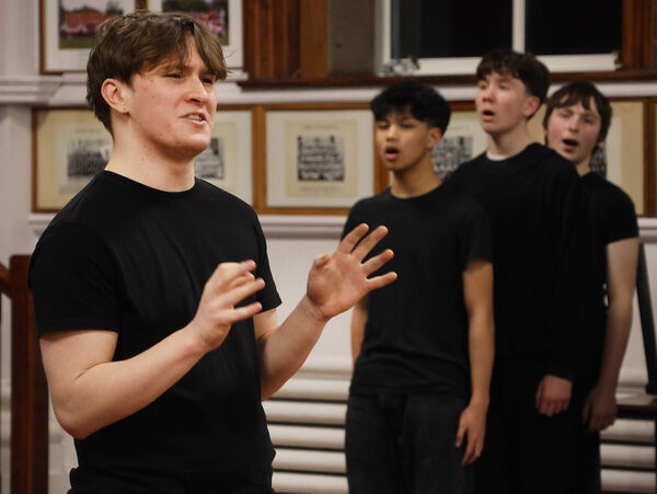  In rehearsals for De La Salle College's production of Little Shop of Horrors.