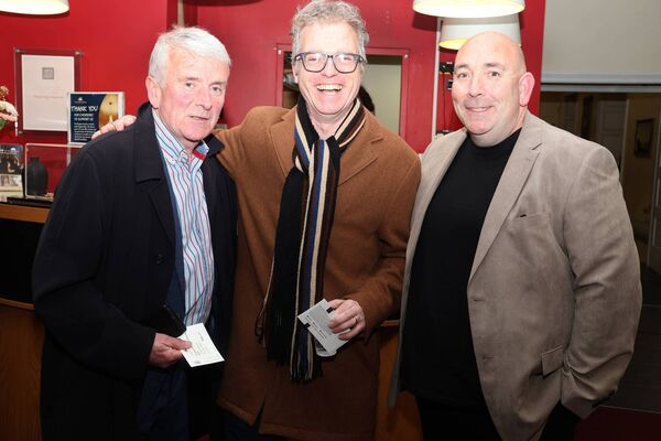 Jim Nolan, Andrew Holden and Ray Collins, at the Waterford News & Star, Green Room Awards, held at the Theatre Royal. Photo: Joe Evans Jim Nolan, Andrew Holden and Ray Collins, at the Waterford News & Star, Green Room Awards, held at the Theatre Royal. Photo: Joe Evans