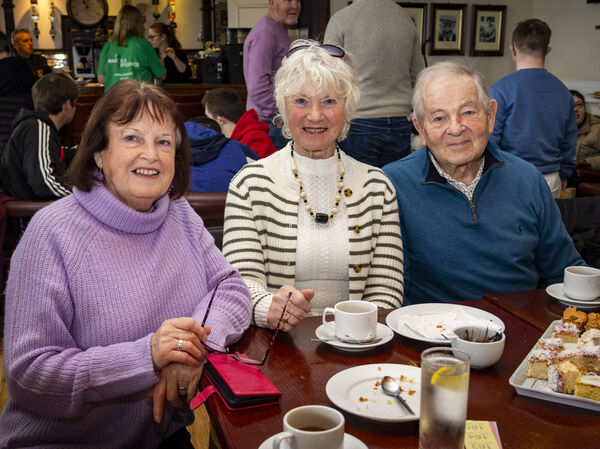  Theresa Walsh, Mary O'Sullivan and Geoff Lomax, at Tramore Golf Club, for a coffee morning in aid of Motor Neurone Disease. Photo: Joe Evans