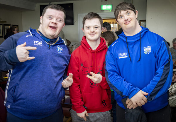  Josh, Sean and Josh, at Tramore Golf Club, for a coffee morning in aid of Motor Neurone Disease. Photo: Joe Evans
