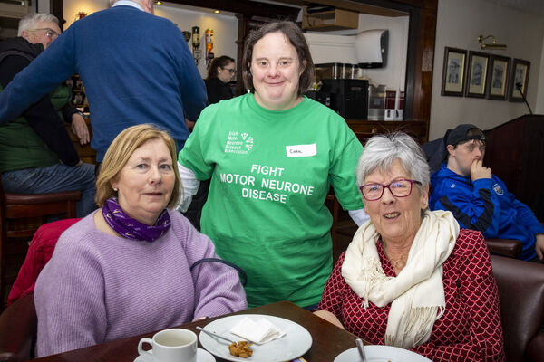  Margaret Mulligan, Carol Nairin and Terri Quinlan, at Tramore Golf Club, for a coffee morning in aid of Motor Neurone Disease. Photo: Joe Evans