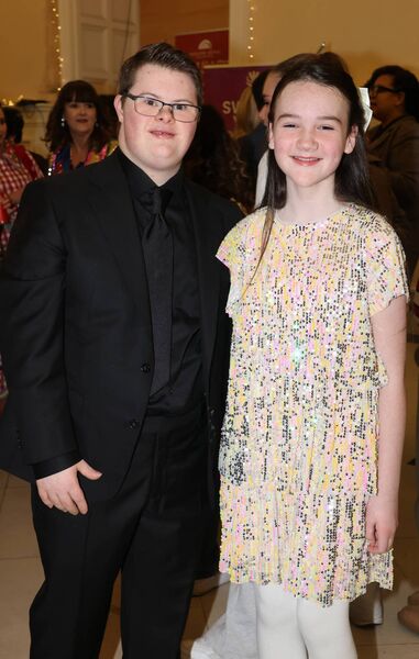 Sean Upton and Zoe Brown at the Waterford News &amp; Star Green Room Awards held at the Theatre Royal. Photo: Joe Evans