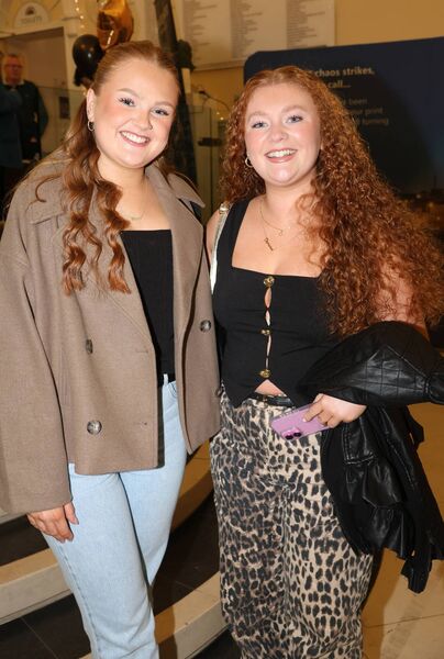 Tara Cooney and Holly Breen at the Waterford News &amp; Star Green Room Awards held at the Theatre Royal. Photo: Joe Evans