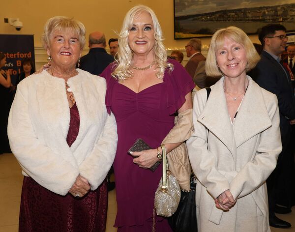 Catherine Moore, Jo Cregan and Brenda Ryan at the Waterford News &amp; Star Green Room Awards held at the Theatre Royal. Photo: Joe Evans